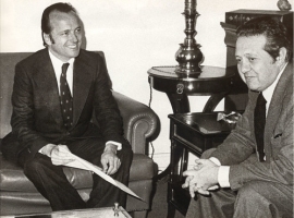 Pinto Balsemão e Mário Soares - 1987