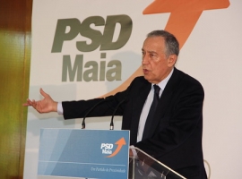 Marcelo Rebelo de Sousa. Comemoração Aniversário PSD na Maia
