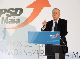 Marcelo Rebelo de Sousa. Comemoração Aniversário PSD na Maia